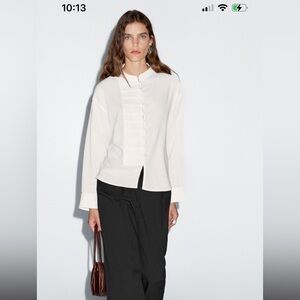 Massimo Dutti White Button Down Shirt